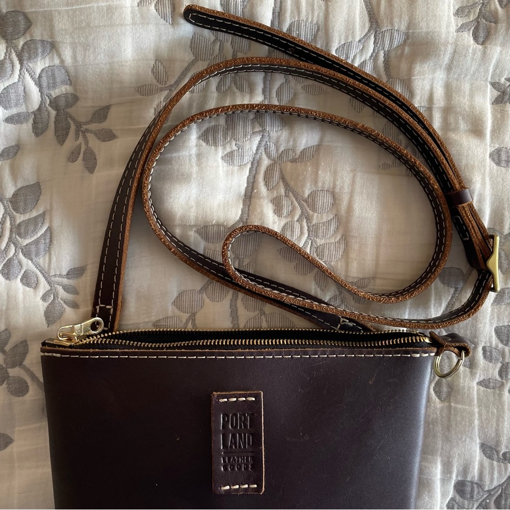 PORTLAND LEATHER FESTIVAL BAG PURSE HANDBAG EXCELLENT CONDITION BOHO BARELY USED - Picture 10 of 14